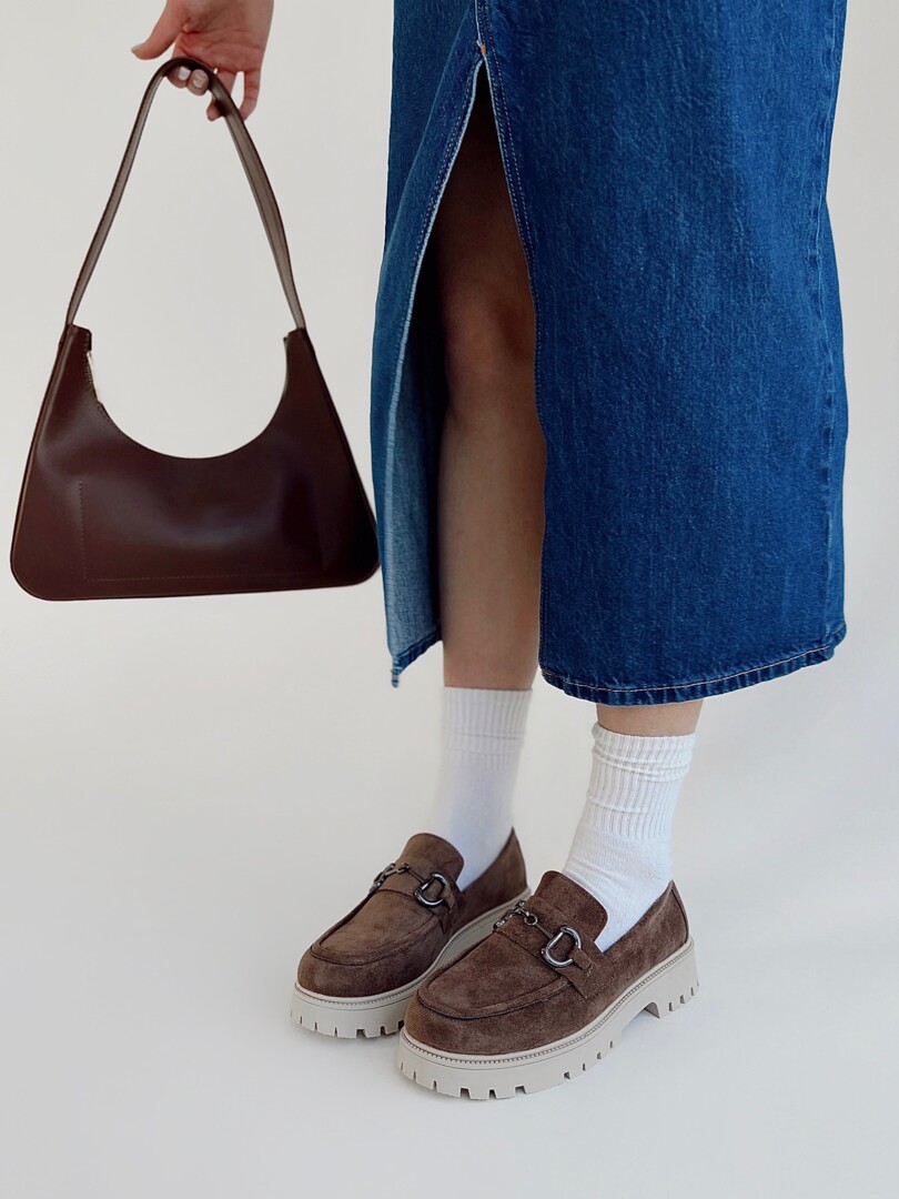 Лофери Classic suede brown